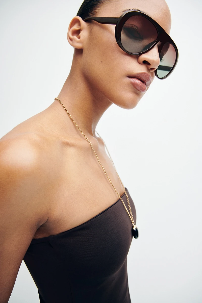 Aviator-style sunglasses