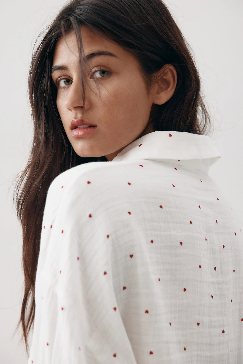 Pyjama en mousseline de coton