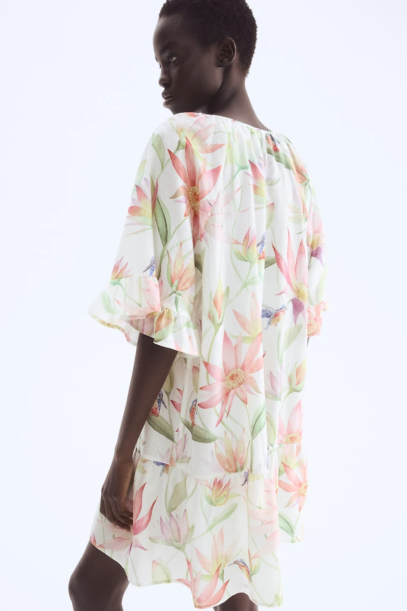 Tie-Detail Tunic Dress