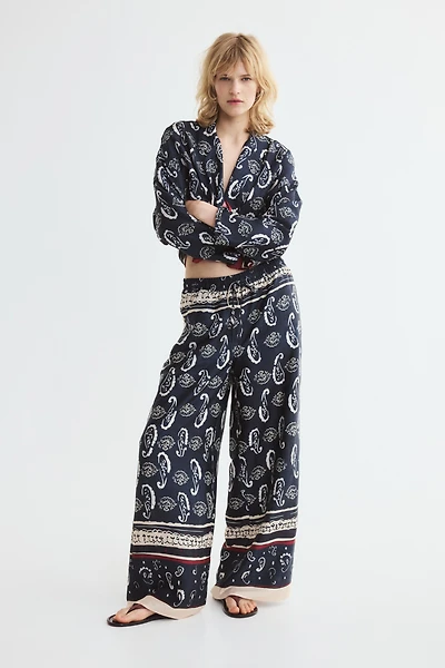 Printed Drawstring Pants