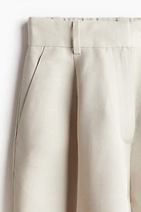 Short en lin mélangé