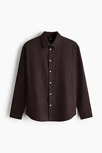 Relaxed-Fit Linen-Blend Shirt