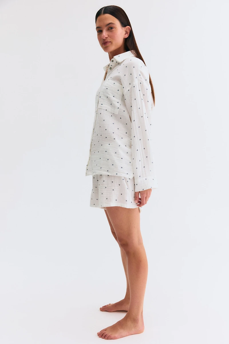 MAMA Before & After Muslin Pajamas