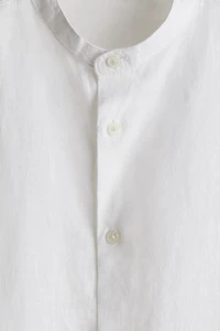 Regular-Fit Linen-Blend Shirt