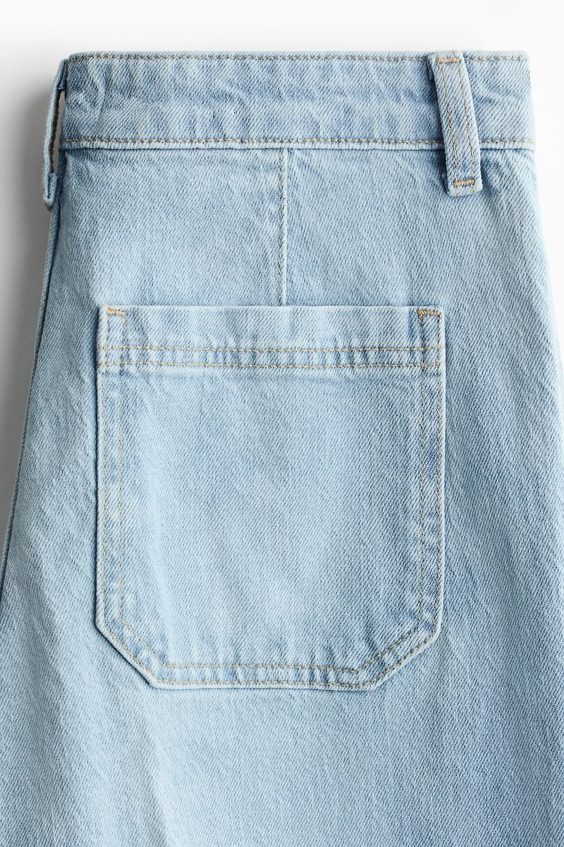 Jean large taille haute