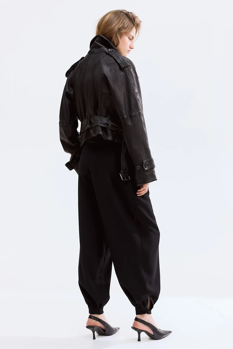 Pleated Balloon Pants