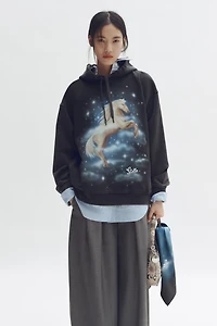 Printed Cotton Hoodie