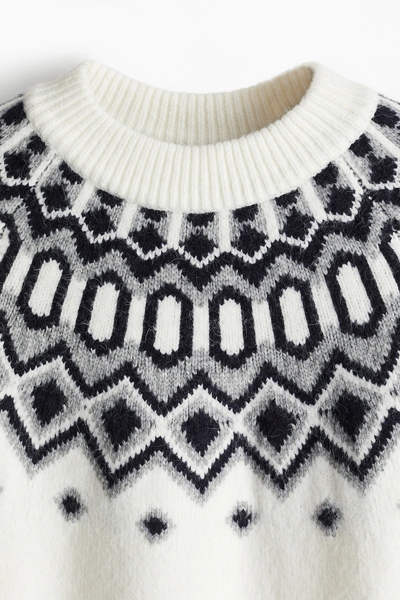 Chandail en tricot jacquard
