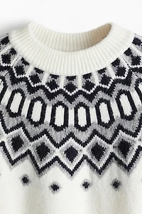 Chandail en tricot jacquard