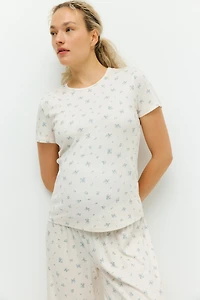 MAMA Pyjama en jersey pointelle