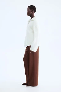 Crease-Front Pull-On Pants