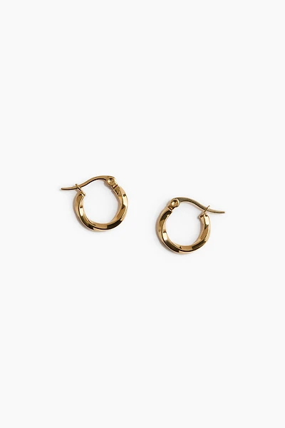 Waterproof Stainless Steel Hoop Earrings