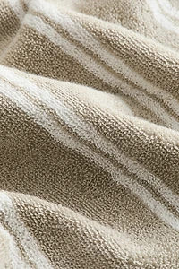 Serviette de bain rayée