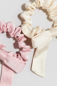 2-Pack Bow Scrunchies
