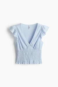 Textured Jersey Top