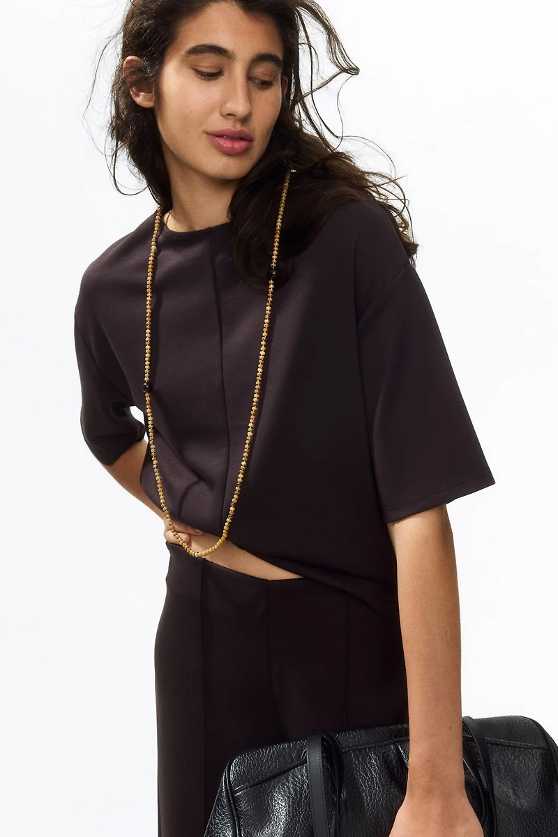 Boxy jersey top