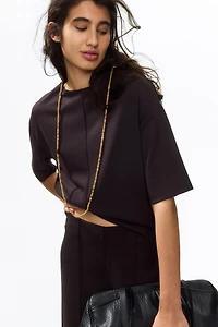 Boxy jersey top