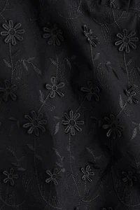 Appliquéd Cotton Dress