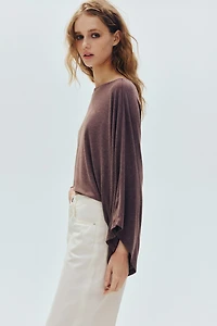 Batwing-Sleeved Top