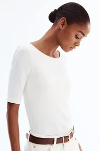 Ballerina-Neckline Top