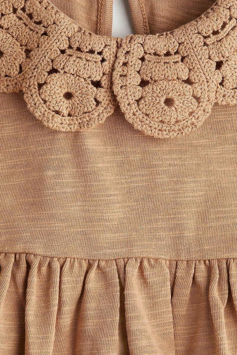 Jersey Dress with Collar