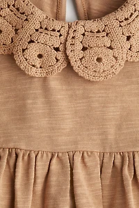 Jersey Dress with Collar