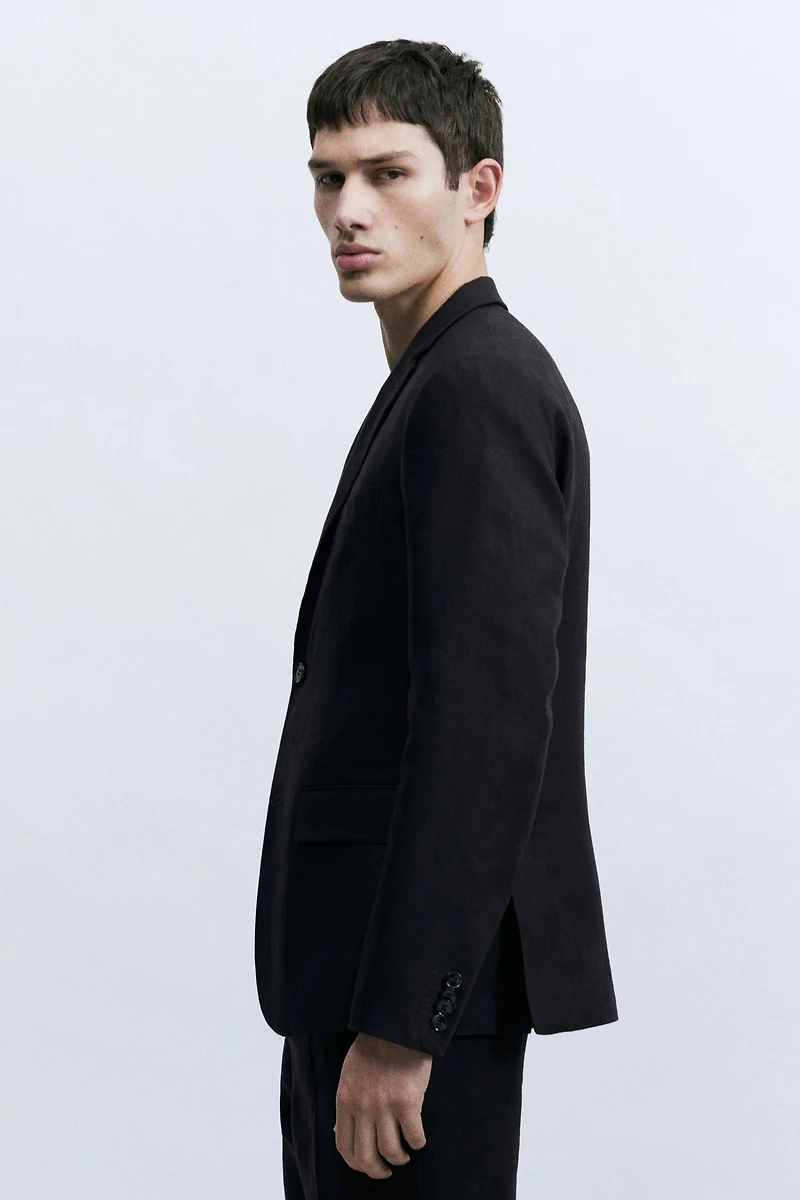 Slim-Fit Linen Jacket