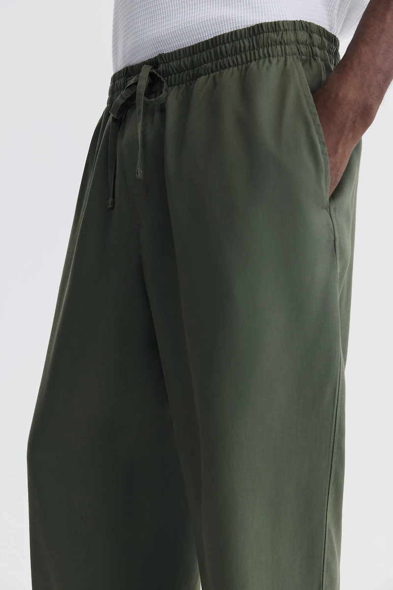 Relaxed-Fit Lyocell Pants
