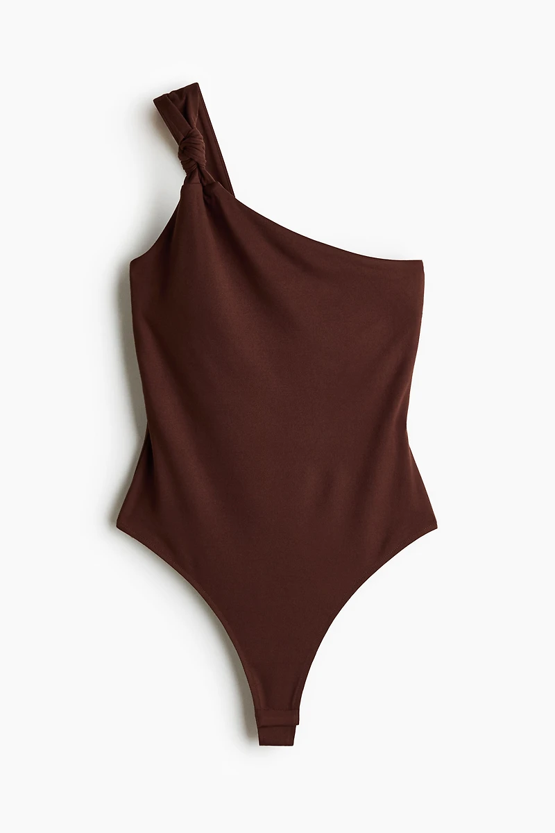 One-Shoulder Thong Bodysuit
