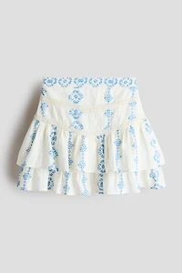Tiered Cotton Skirt