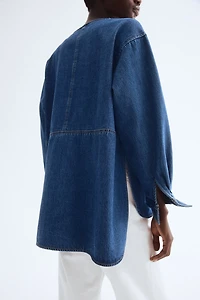 Pullover Twill Blouse