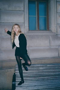 Flocked Denim Jacket