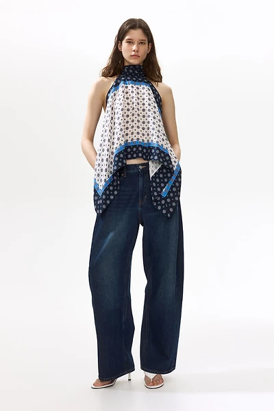 Haut dos nu en satin