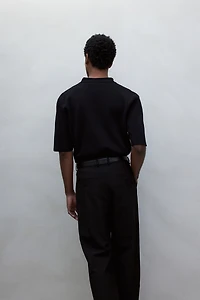 Regular-Fit V-Neck Polo Shirt