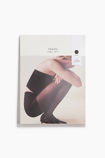 2-pack Tights 20 Denier with Lycra®