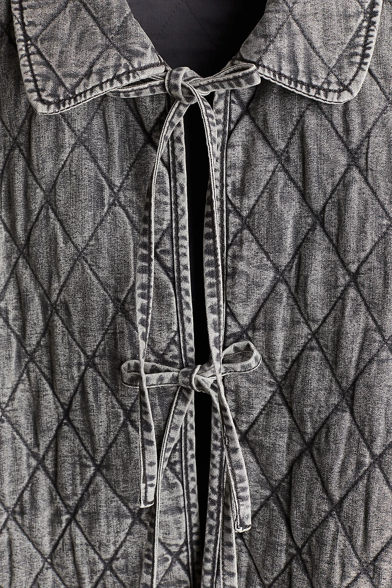 Quilted Denim Jacket