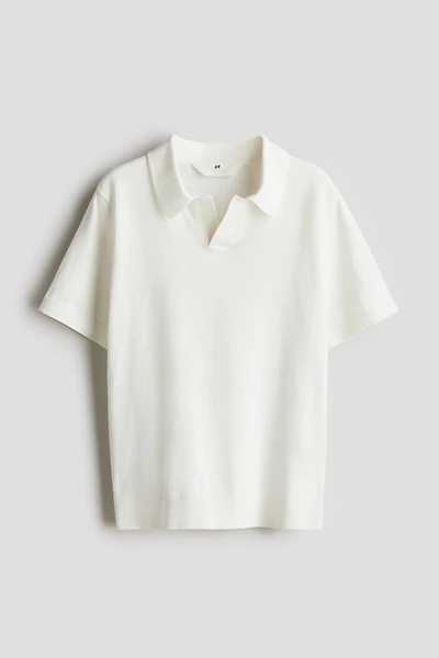 Fine-knit Polo Shirt