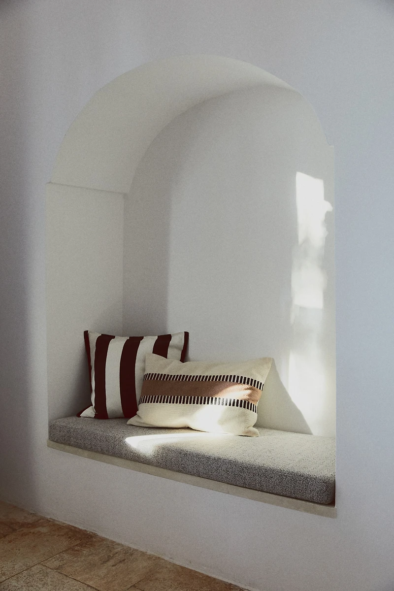 Housse de coussin à motif