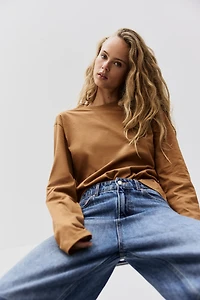 Long-Sleeved Cotton Top