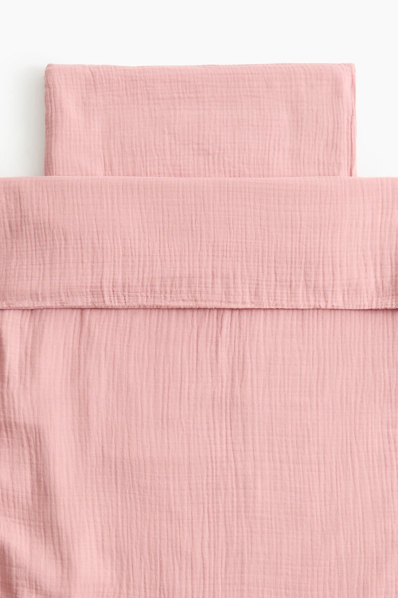 Muslin Crib Duvet Cover Set