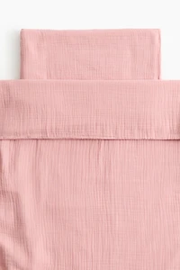 Muslin Crib Duvet Cover Set