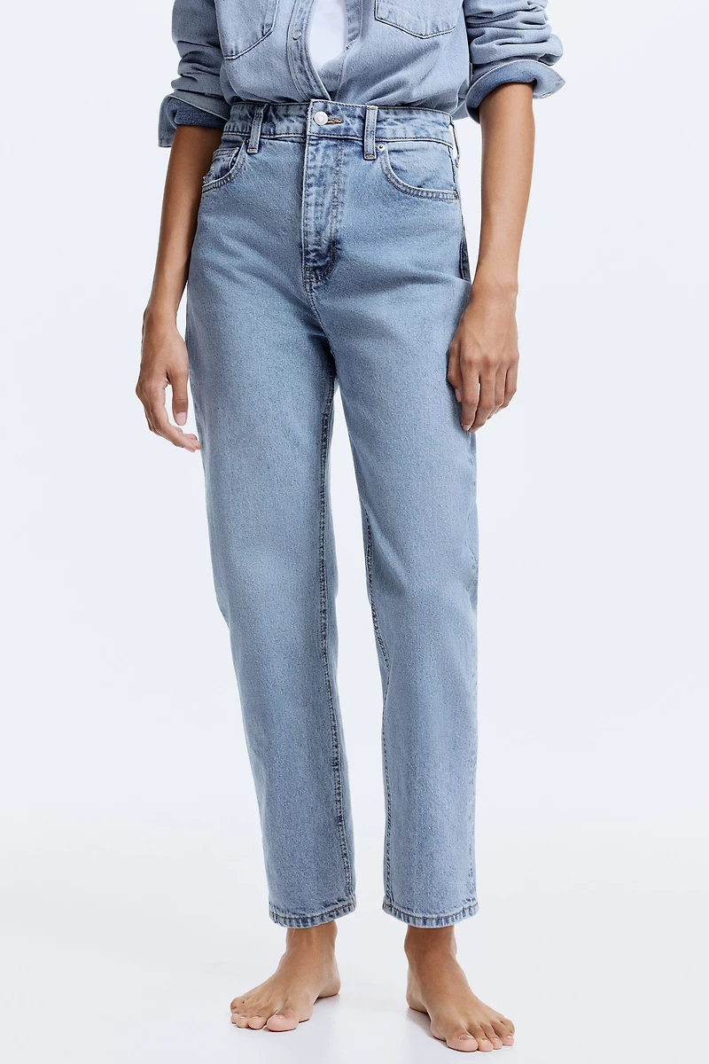 Mom Slim-Fit High-Waist Ankle Jeans