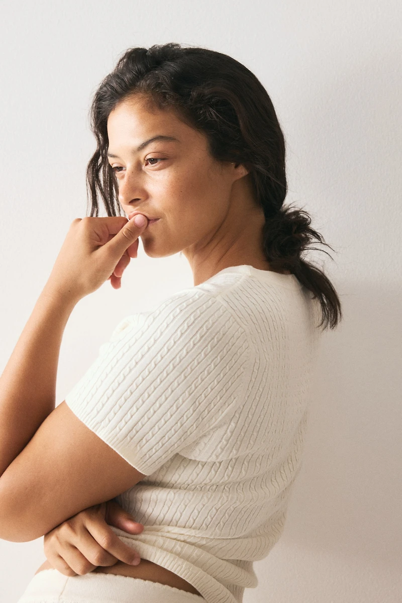 Cable-Knit Top