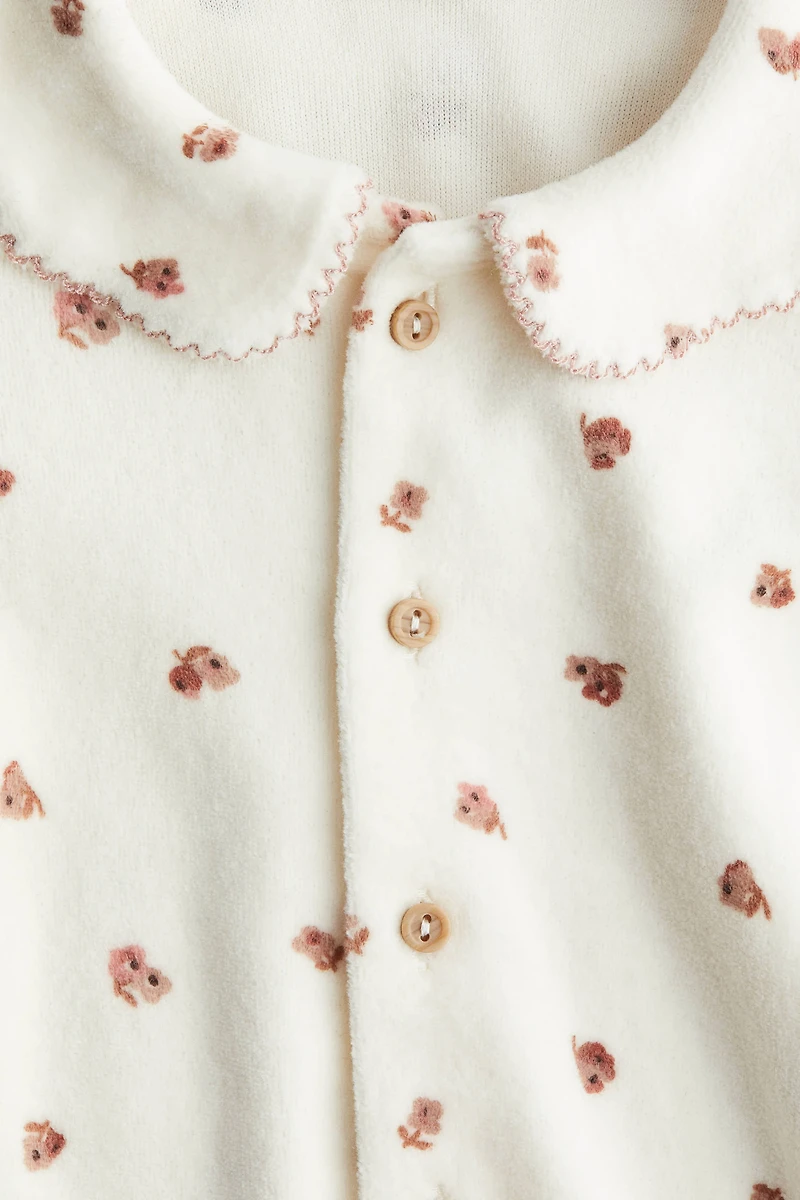 Cotton Velour Jumpsuit