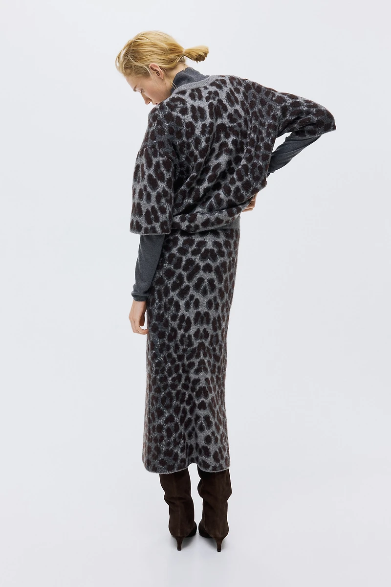 Jupe en tricot jacquard