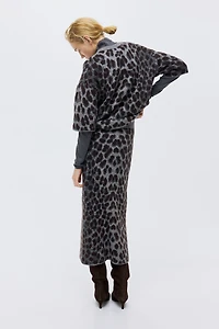 Jupe en tricot jacquard