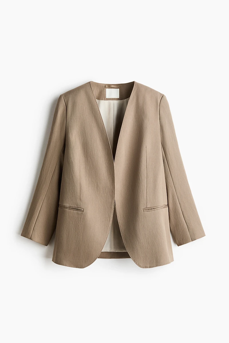 Collarless Blazer