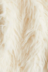 Veste sans manches duveteuse