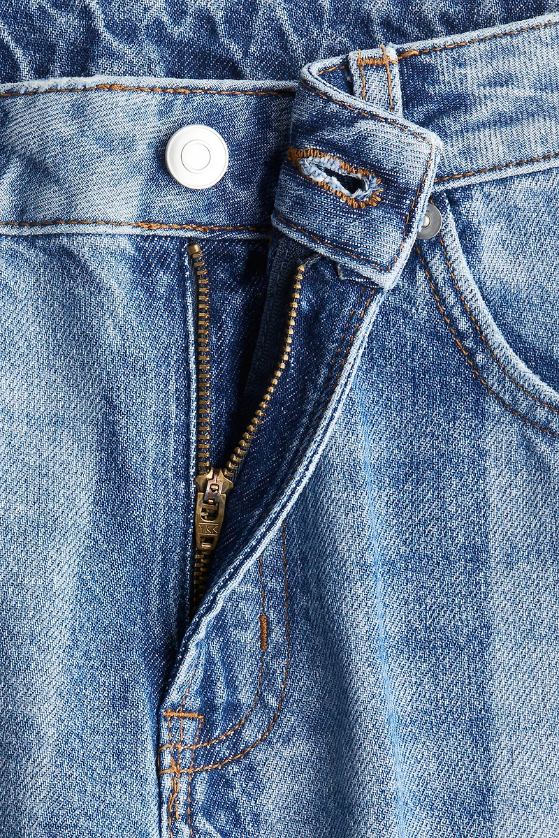 Jean ample taille haute