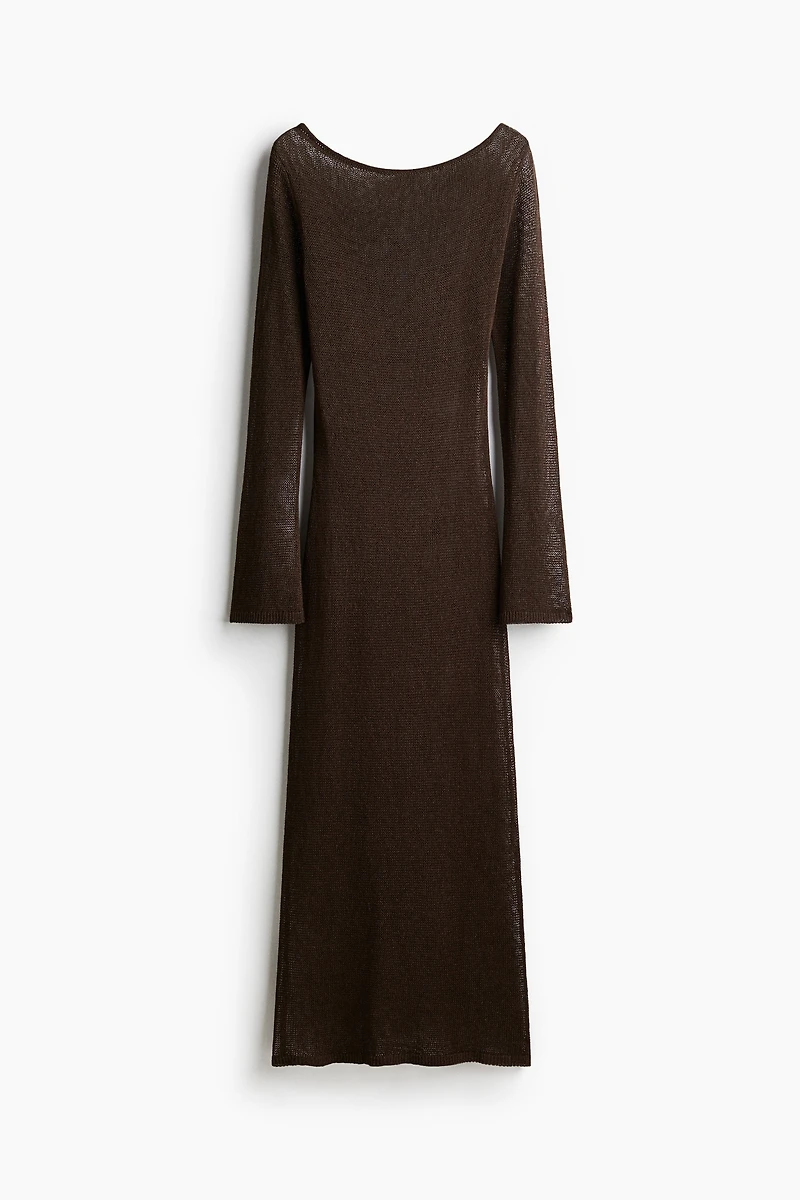 Robe en tricot de soie mélangée